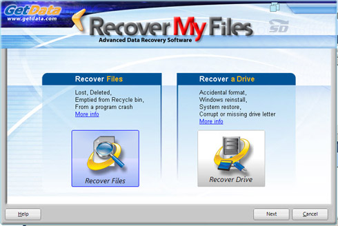 نرم افزار بازگرداندن اطلاعات از بین رفته - GetData Recover My Files Pro 5.2