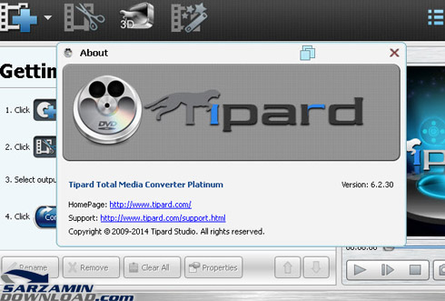 نرم افزار تبدیل فرمت های فیلم - Tipard Total Media Converter Platinum 6.2