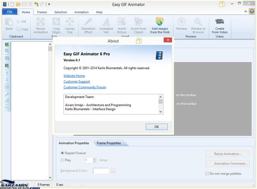 نرم افزار ساخت عکس های متحرک - Easy GIF Animator Pro 6.1