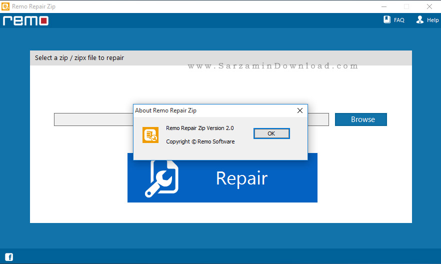 نرم افزار تعمیر فایل های فشرده آسیب دیده - Remo Repair Zip 2