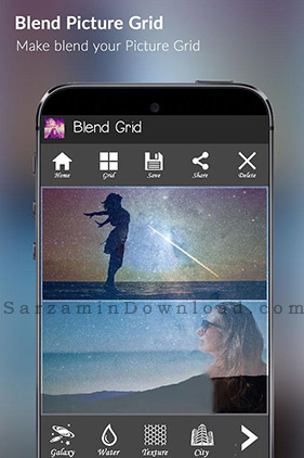نرم افزار ویرایش تصاویر (برای اندروید) - Photo Grid 5.151 Android