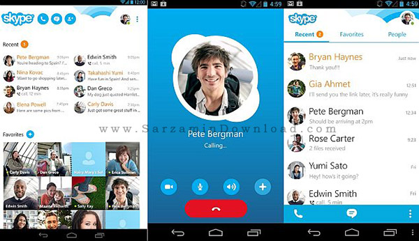نرم افزار اسکایپ (برای اندروید) - Skype 6.16 Android