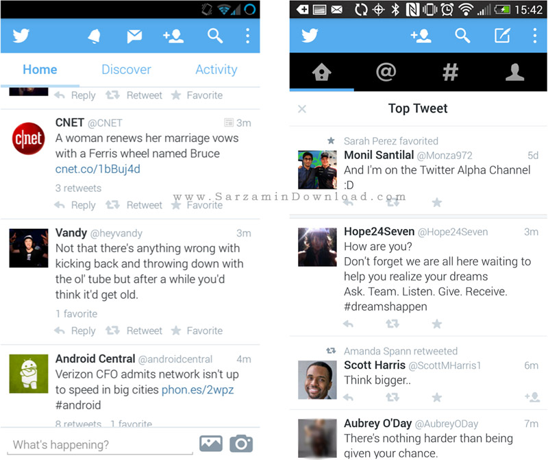 نرم افزار توییتر (برای اندروید) - Twitter 5.93 Android