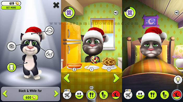 بازی گربه سخنگو (برای اندروید) - My Talking Tom 3.2.2 Android