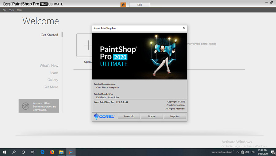 نرم افزار حرفه ای ویرایش عکس (برای ویندوز) - Corel PaintShop Pro Ultimate 2020 v22.2.0.8 Windows