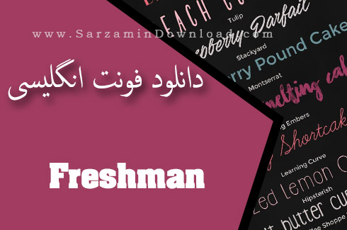 دانلود فونت انگلیسی Freshman English Font