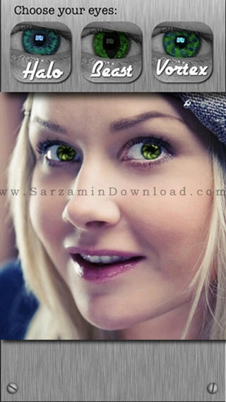 نرم افزار تغییر رنگ چشم (برای اندروید) - Eye Color Booth Pro 1.0 Android
