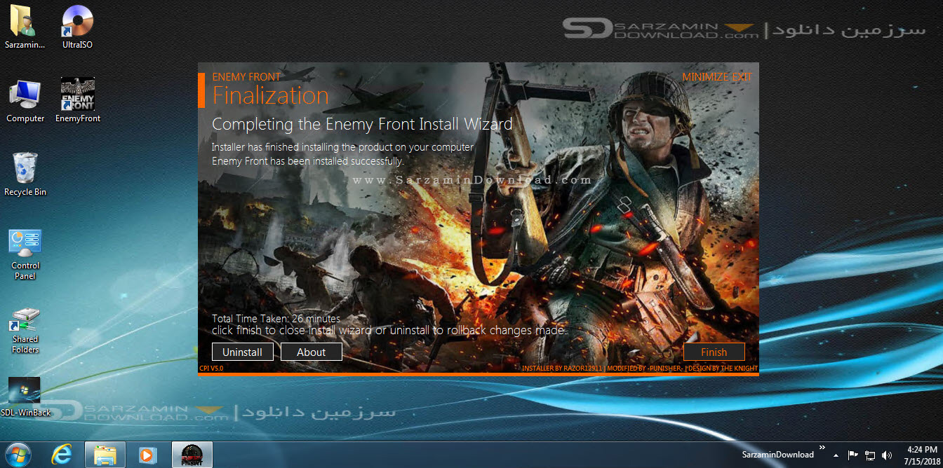 بازی جبهه دشمن، نسخه محدود (برای کامپیوتر) - Enemy Front Limited Edition PC Game