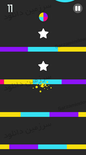 بازی تغییر رنگ (برای اندروید) - Color Switch 8.0.0 Android