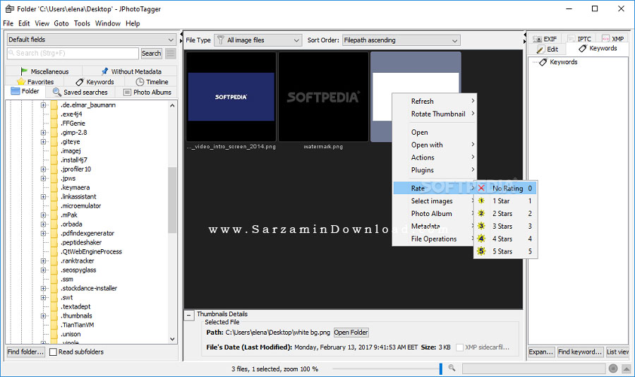 نرم افزار نمایش و مدیریت تصاویر (برای ویندوز) - JPhotoTagger 0.41.0 Windows